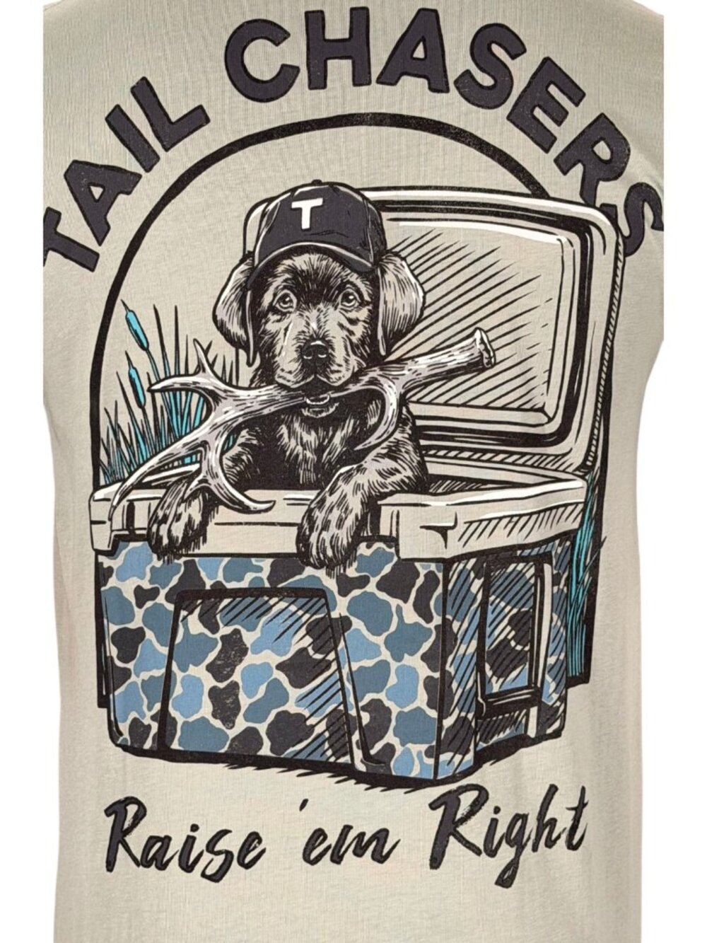 Tail Chasers Club Men’s T-shirt Raise Em Right - Picture 5 of 7